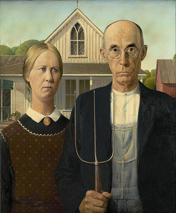 "American Gothic" by Grant Wood
