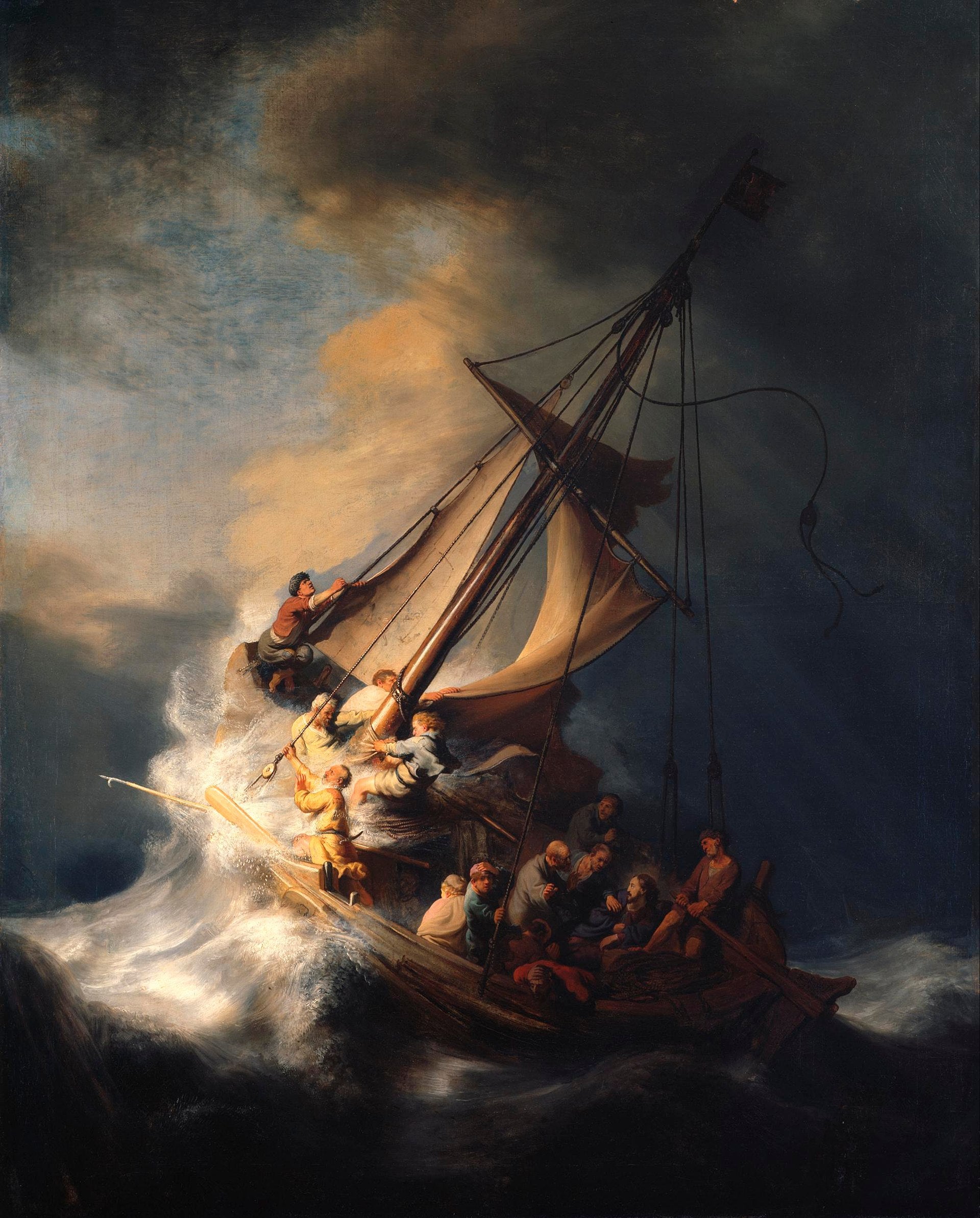 "Christ in the Storm on the Sea of Galilee" by Rembrandt van Rijn
