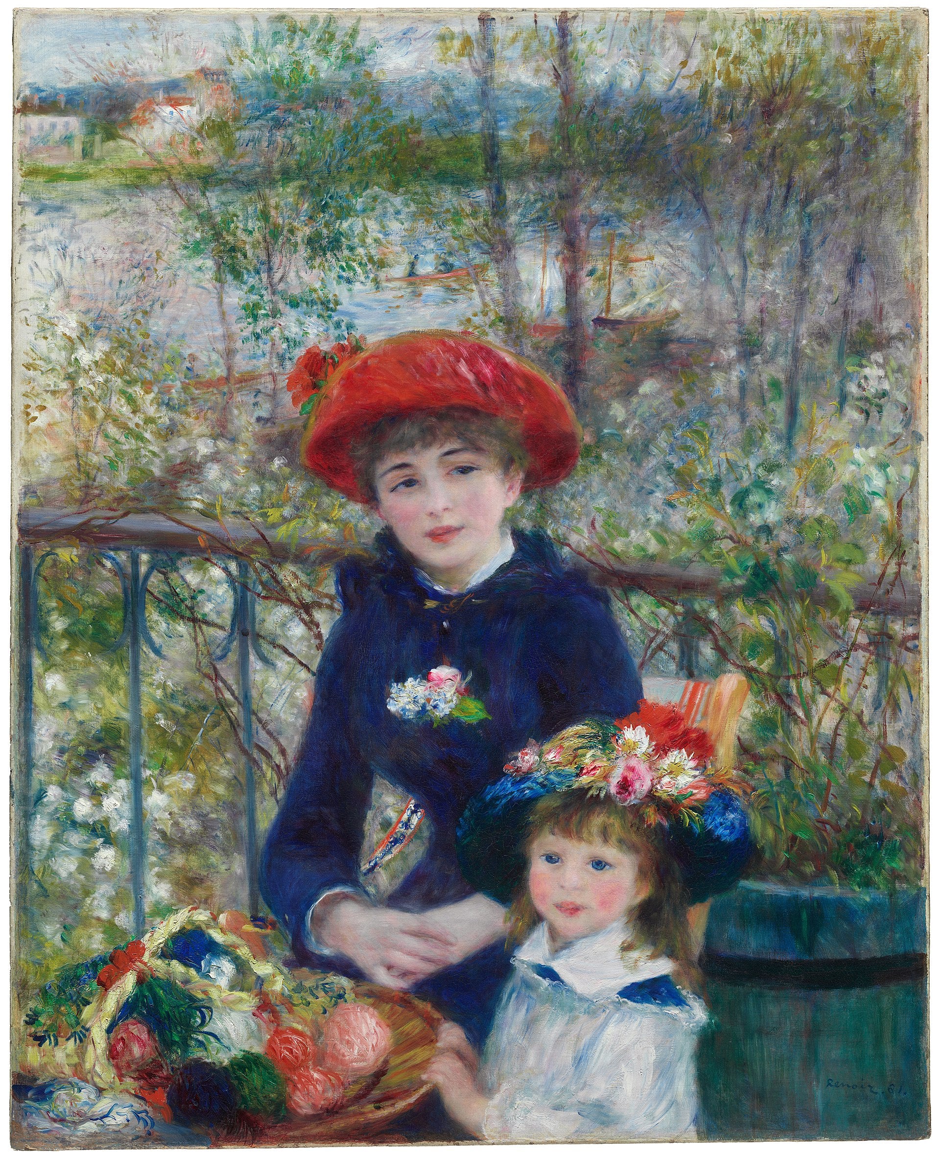 "Two Sisters (On the Terrace)" by Pierre-Auguste Renoir